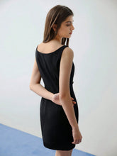 MOTF STUDIO RHINESTONE BUTTON DECOR TANK DRESS,VALENTINE'S DAY OUTFIT